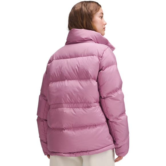 Lululemon Wonder Puff Cropped Jacket in Pink Velvet Dust Size 4 NWT - Picture 2 of 10